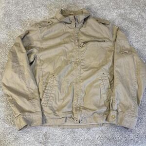 NWT Rogue Beige Full Zip Jacket Men's XL Lightweight Casual Outerwear